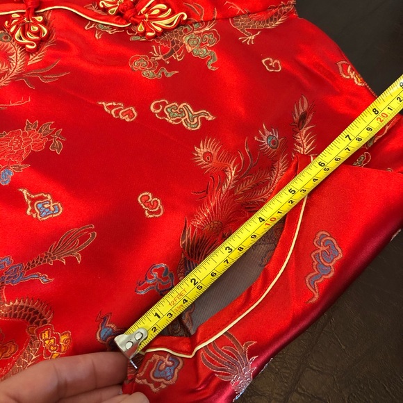 🎉HP🎉Vintage Black and gold CHEONGSAM QIPAO NWOT - Picture 8 of 11